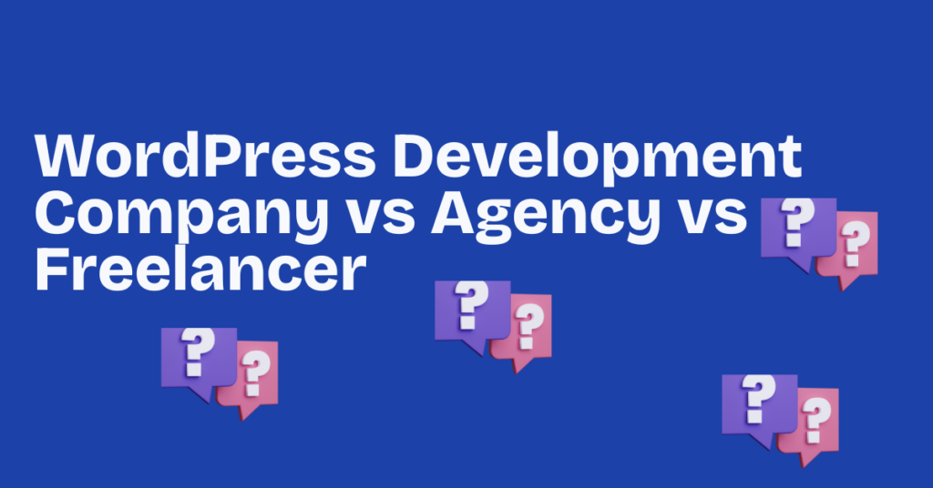 wordpress development company agency freelancer