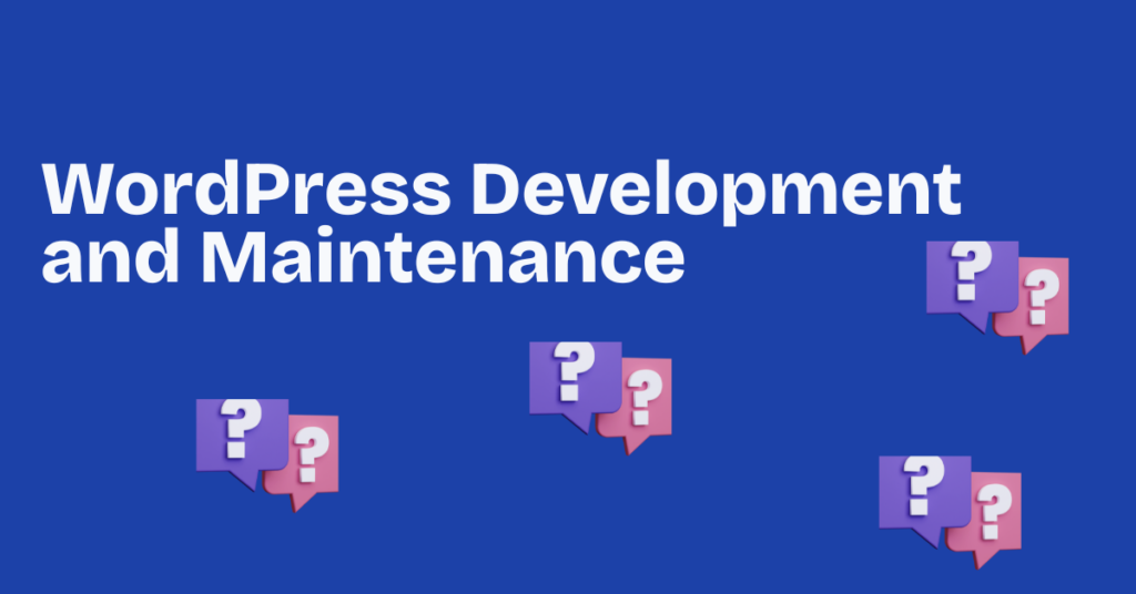 wordpress maintenance